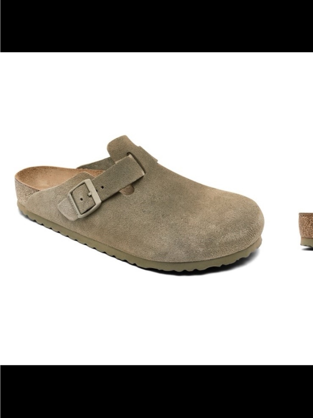 NWB Birkenstock men’s Boston suede leather casual clogs olive green size 11-11.5